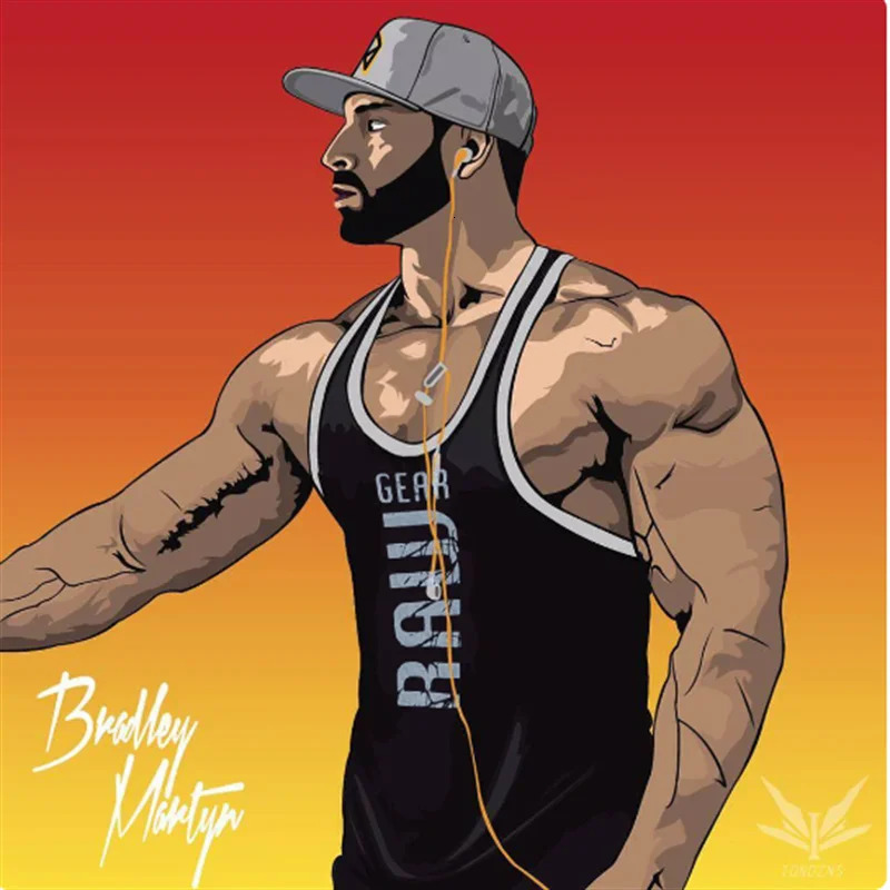 mens cotton tank tops shirt gym fitness vest sleeveless male casual bodybuilding sports man Workout clothes clothing 250225