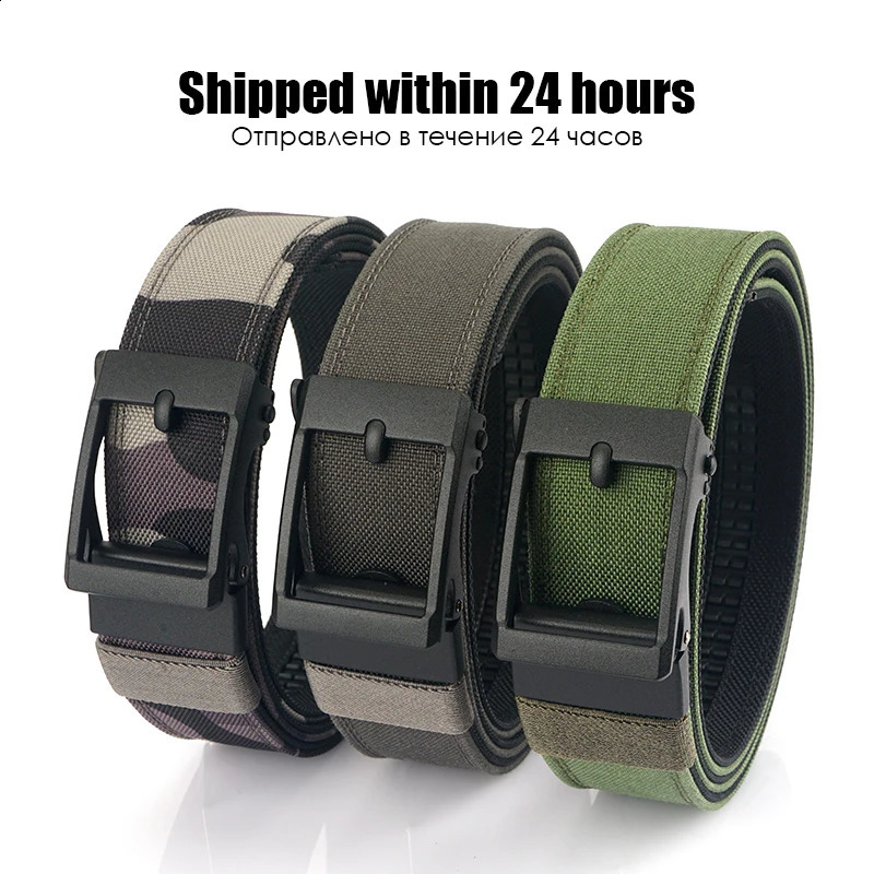VATLTY Hard Tactical Belt for Men Metal Automatic Buckle IPSC Gun Belt 1100D Nylon Military Belt Outdoor Sports Girdle Male 250221