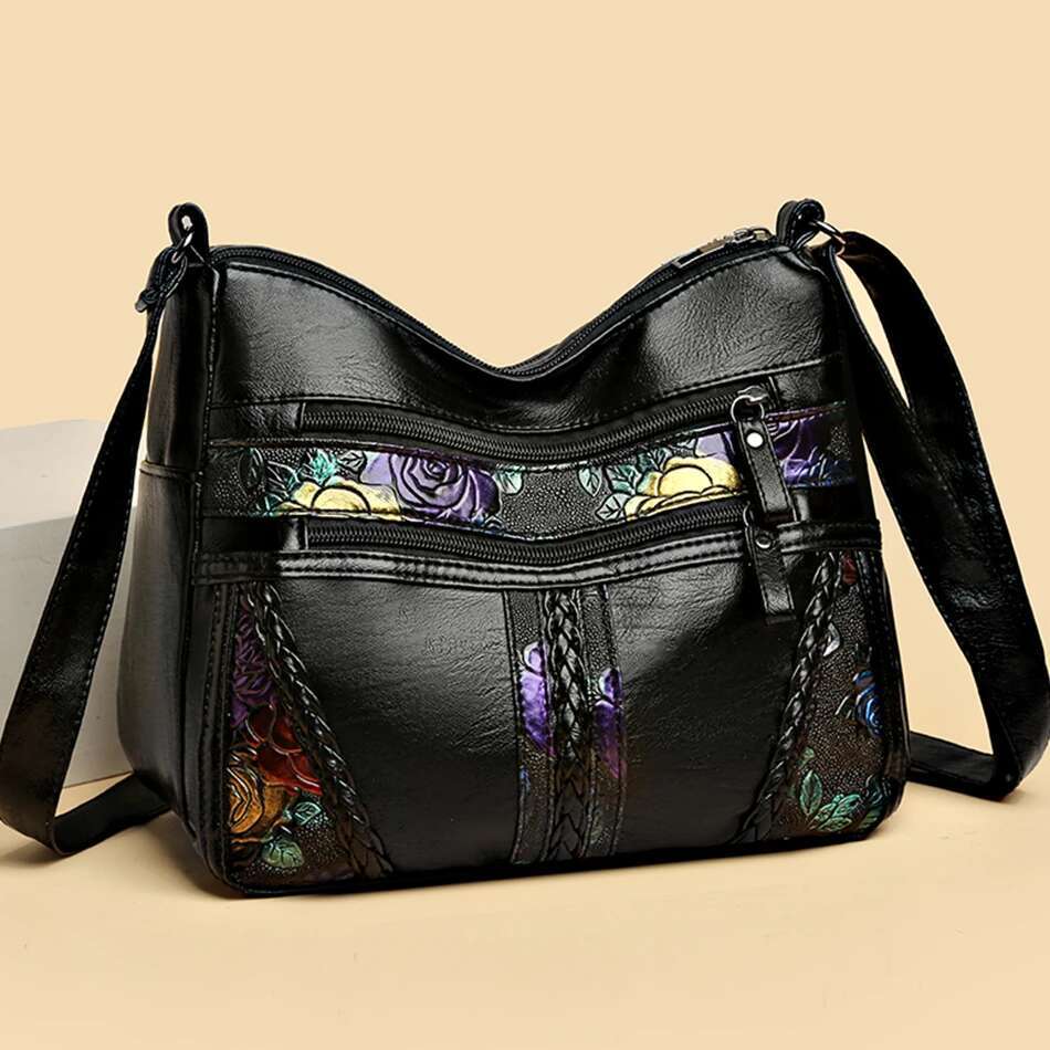 Designed High Quality Soft Leather Ladies Shoulder New Fashion Multi-Pocket Crossbody Bags For Women Handbags Purses