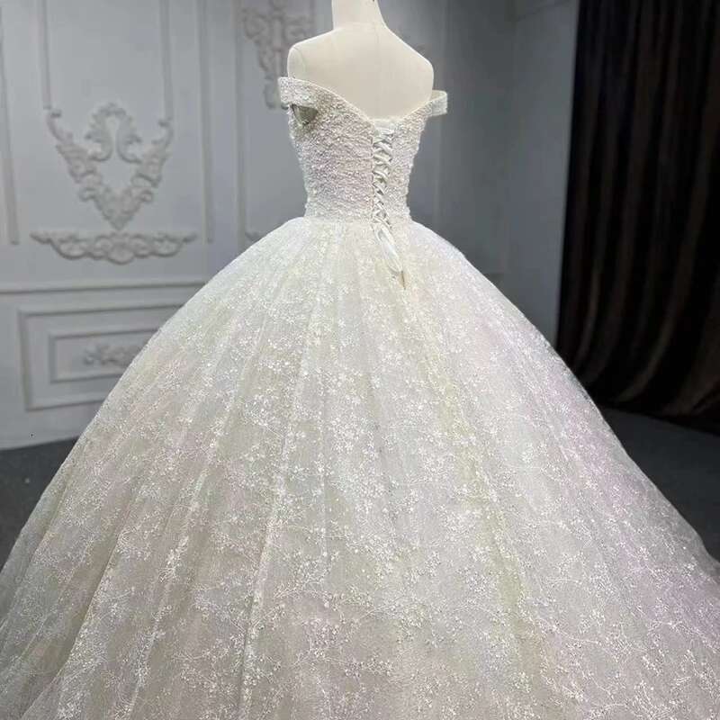Simple dresses organza custom dear wedding suits for women beads sequins dy9417 novia dress
