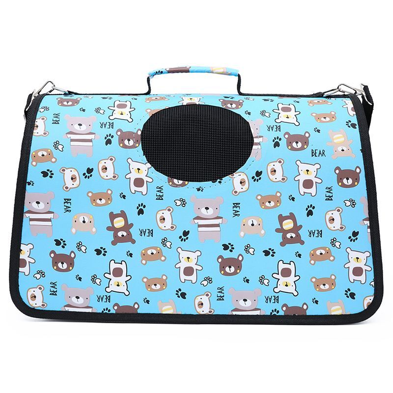 Handheld Cat Dog Foldable Portable Outdoor Bag Integrated Oxford Cloth Breathable Crossbody Pet Backpack