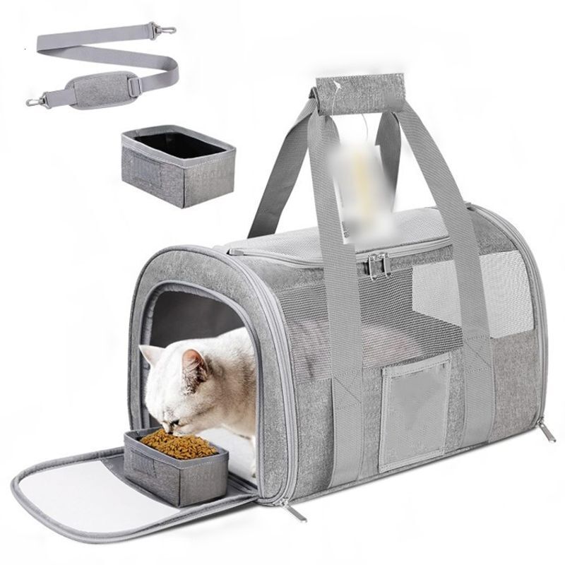 New portable breathable foldable backpack car pet bag cat cage