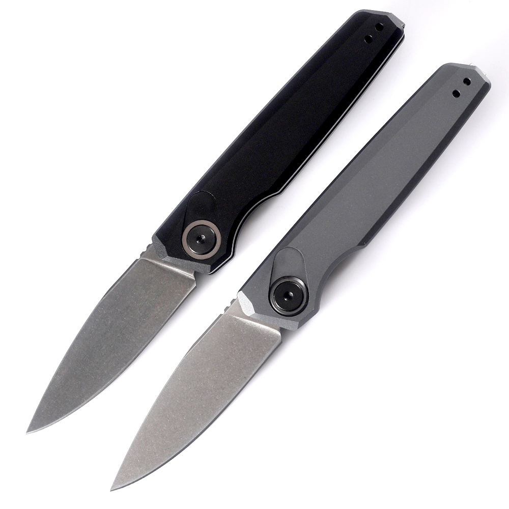 Top Quality 7551 Folding Knife CPM154 Stone Wash Blade Aviation Aluminum Handle Outdoor Camping Hiking EDC Pocket Knives with Retail Box