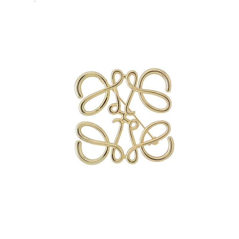 Fashionable accessories, minimalist square geometric hollow out, versatile personality, brooch, clothing, pin, sweater, coat, chest wer, female
