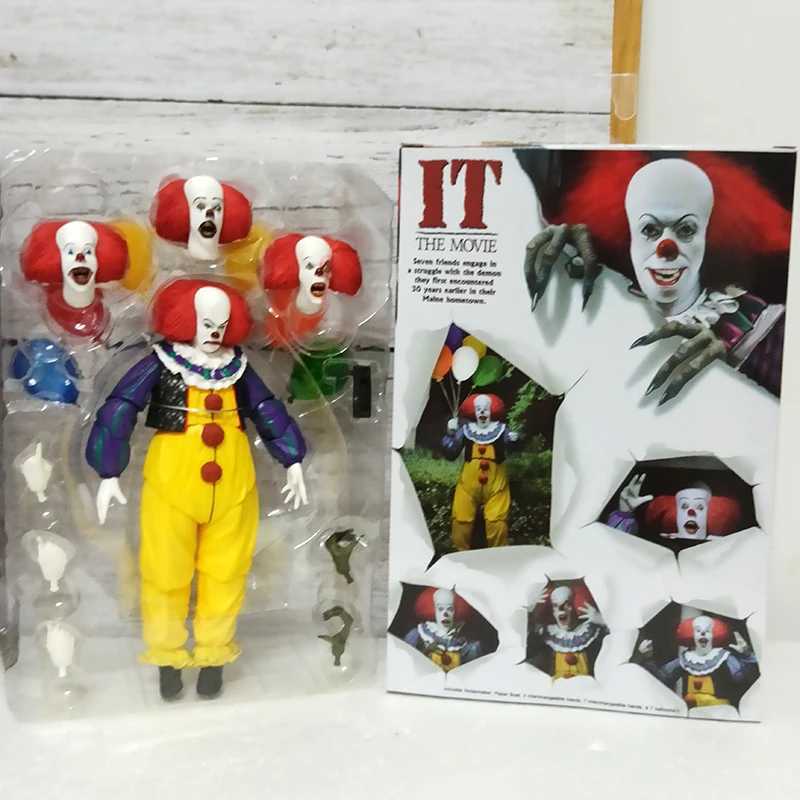 NECA Joker Stephen King Clown Pennywise Action Figure Toys For Halloween Decoration Gift W250228