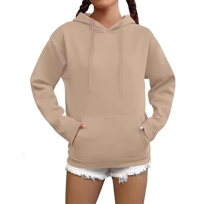 Womens Loose Casual Long Sleeve Sweatshirt Pockets Pullover New Hoodie