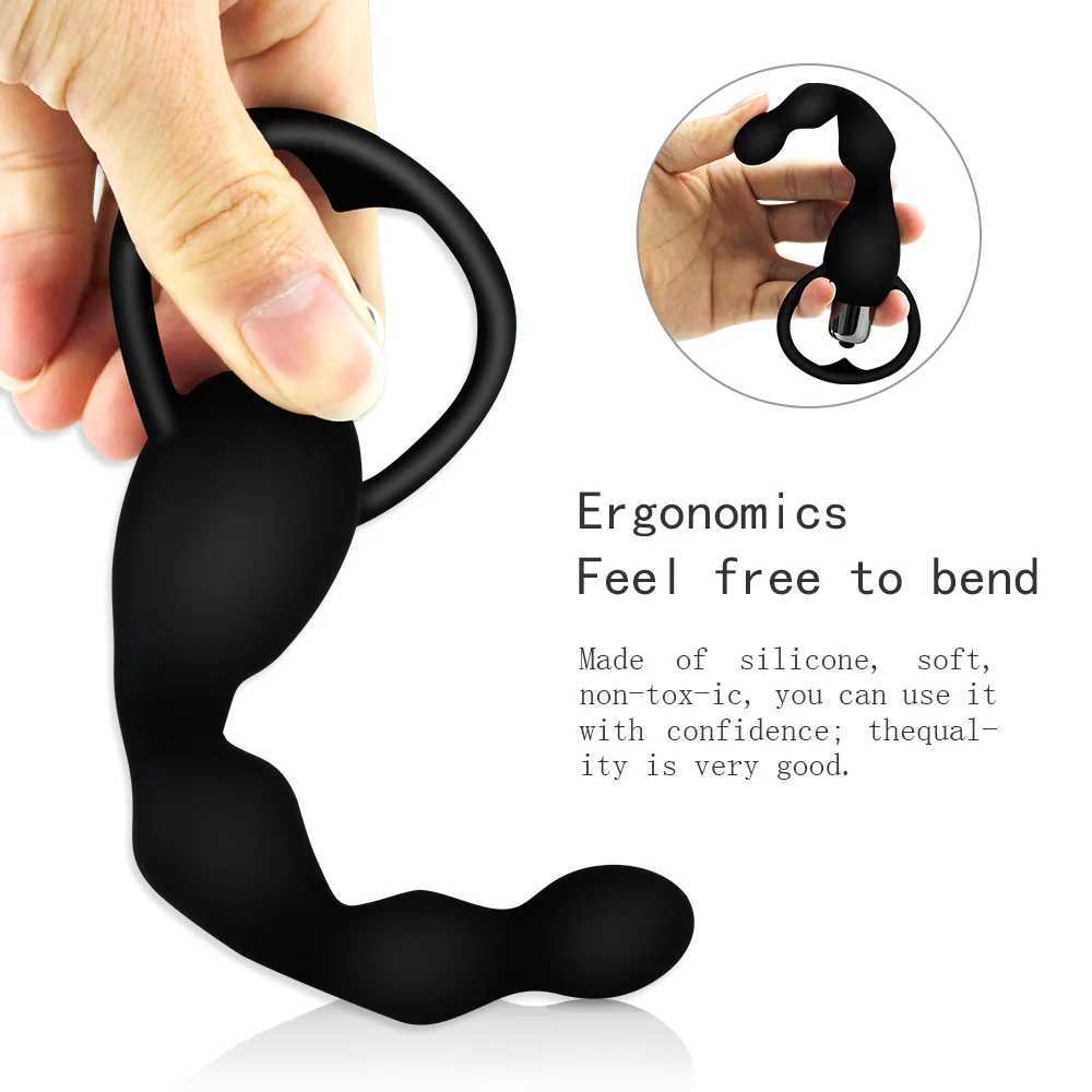 1/10 mode masturbation sex toy female anal vibrator soft silicone plug fake penis couple buttocks plug silicone adult product 18+ W250319