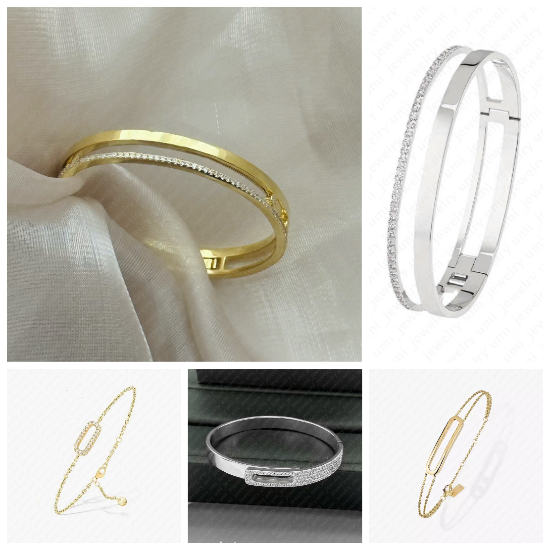 Bracelet Designer Silver Jewelry Slide Bracelet Bracelet Femmes Designer Brangle 18K Bracelet plaqué Athleisure Daily tenue bijoux Braclet Charm