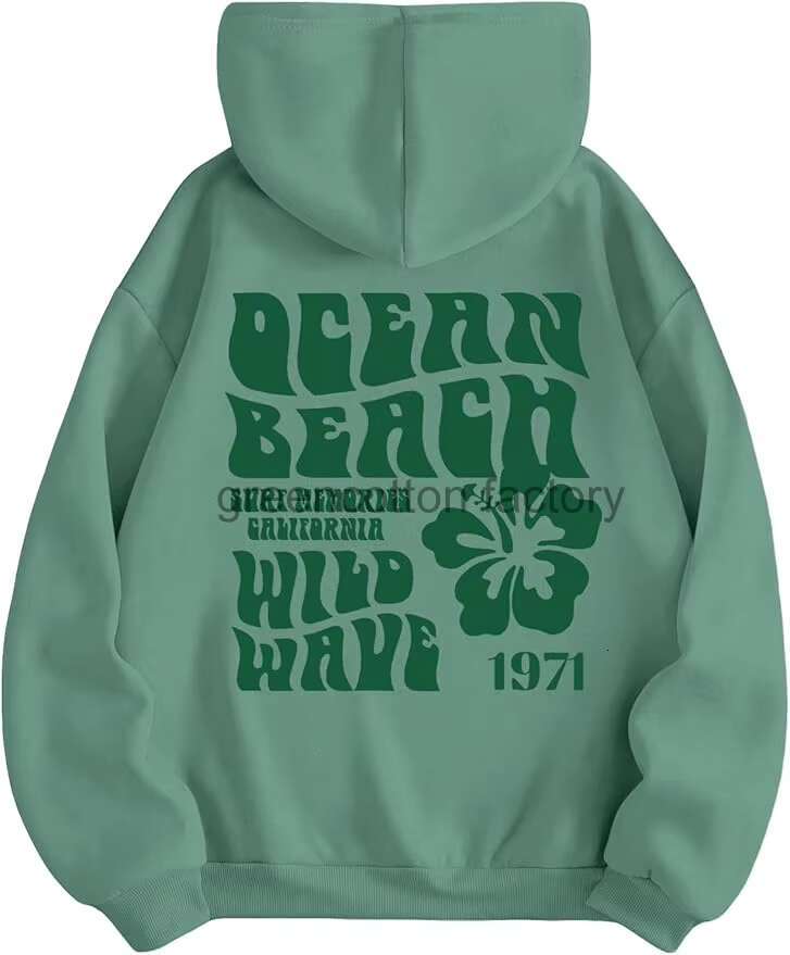 Custom Women's Letter Graphic Drawstring Hoodies Long Sleeve Thermal Pullovers Sweatshirt Printed Sports Hooded Cute Hoodie