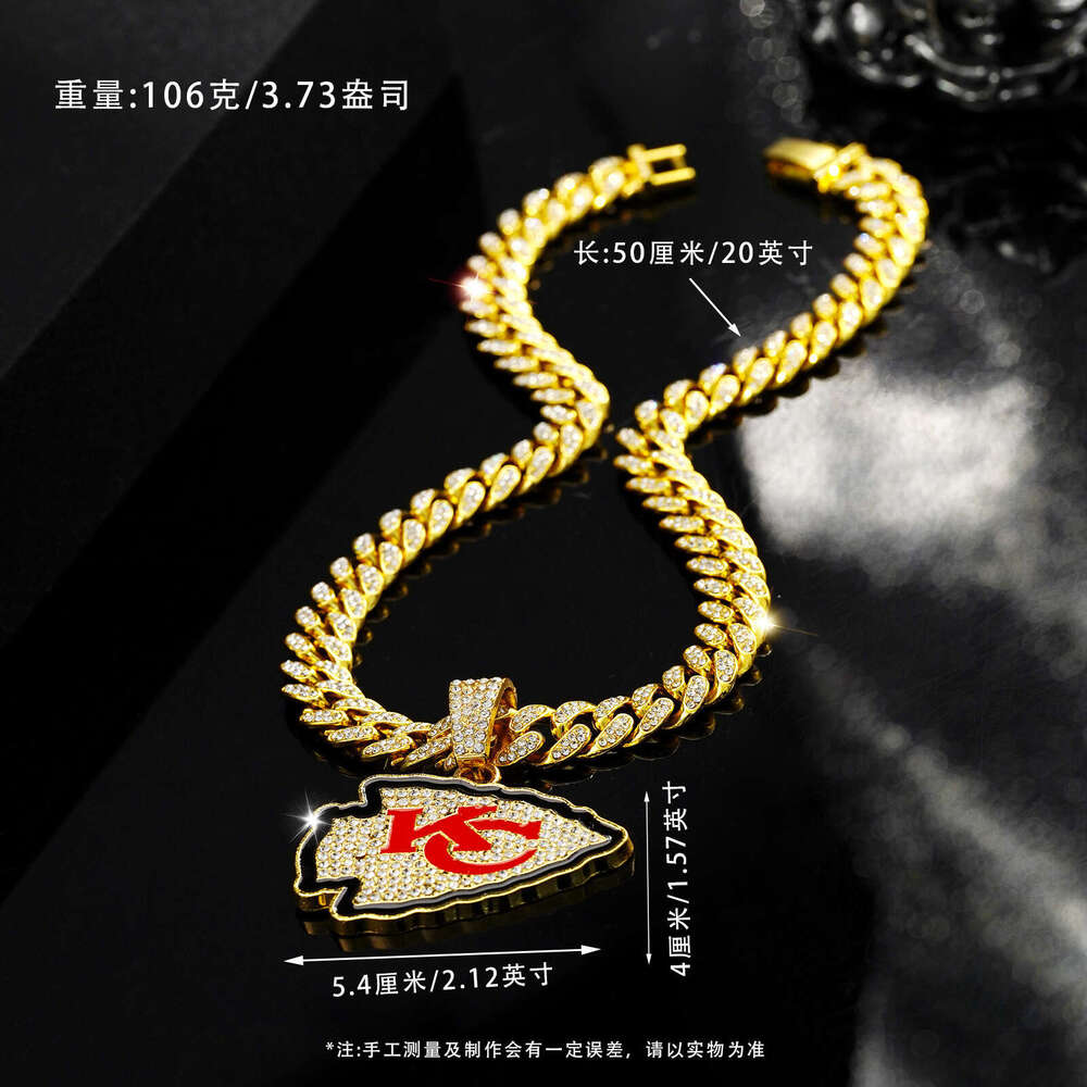 New Fashion Accessories with Dia Drip Oil Christmas Tree Shield Single Pendant, Personalized Hip Hop Cuban Chain