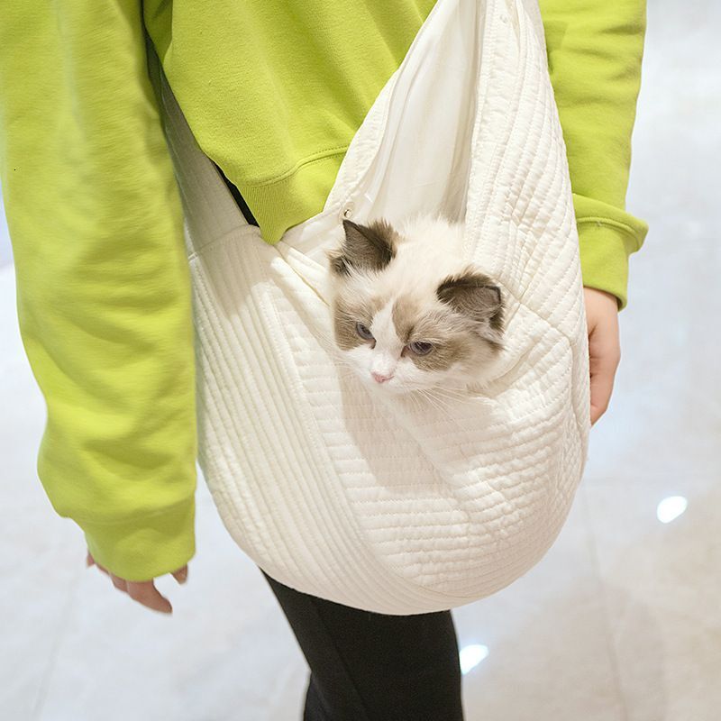 Portable Crossbody Breathable Backpack Carrying Cat Canvas Skew Dog Bag Pet Supplies