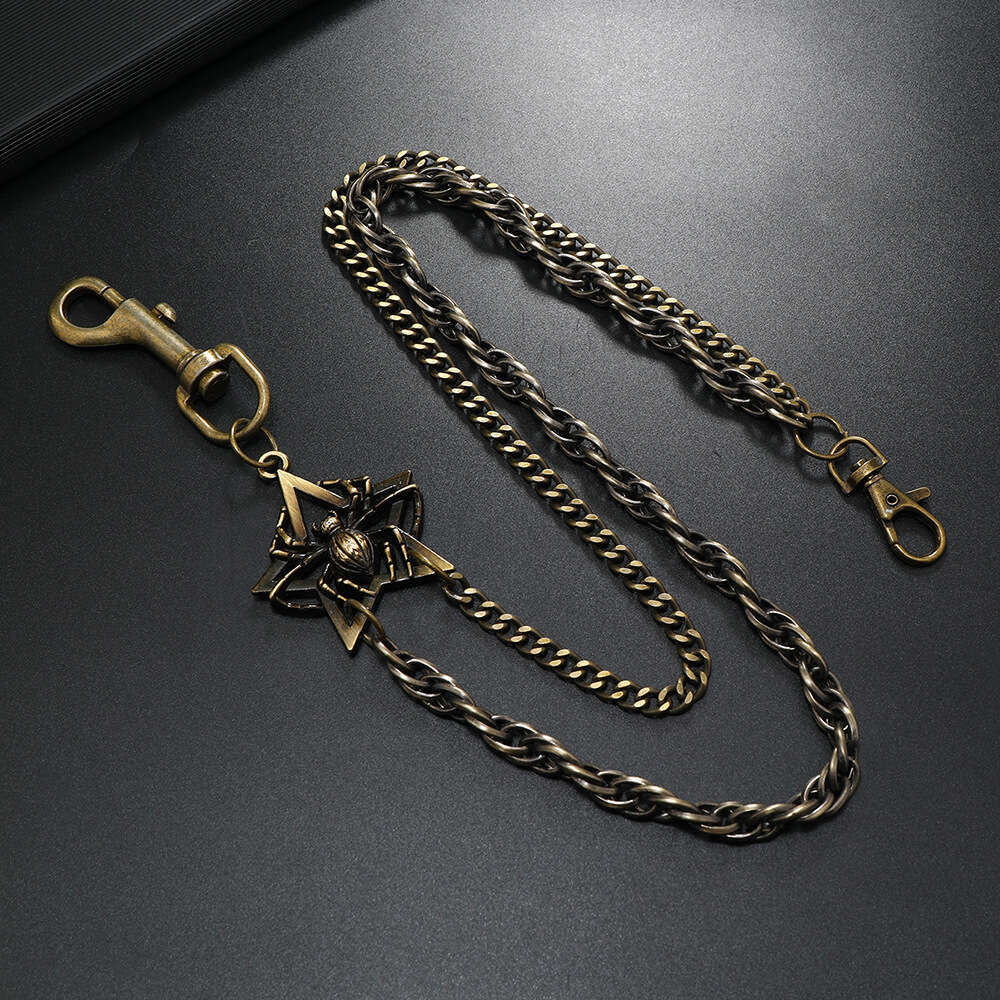 Hot selg accessories, personalized hip-hop punk double-layer pants chain, versatile trendy waist chain jeans accessories