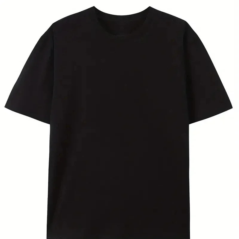 Los Angeles letter printed Tshirt fashionable mens European and American retro style short sleeved plus size 250312
