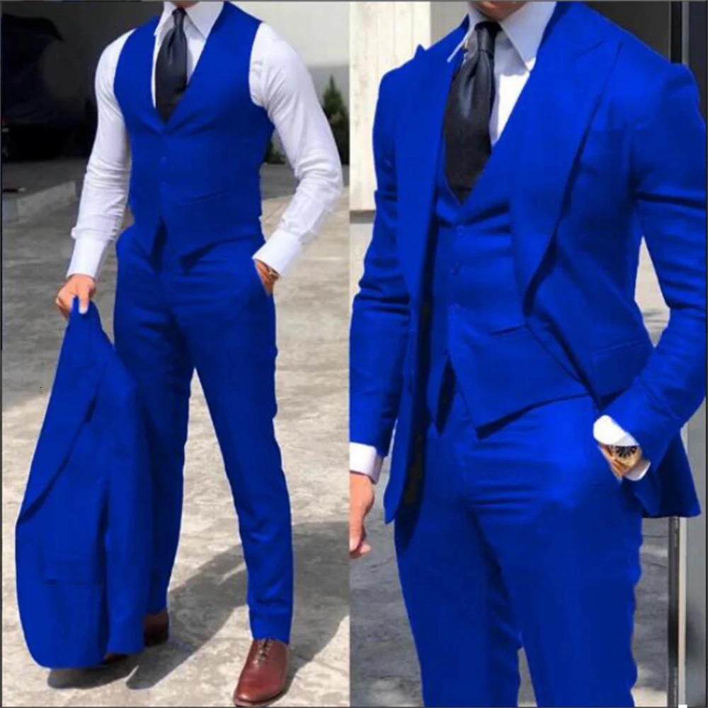 Elegant wedding tailcoat ultrathin suitable for mens bridal room 3piece groom suit formal business jacketvestpants 250224