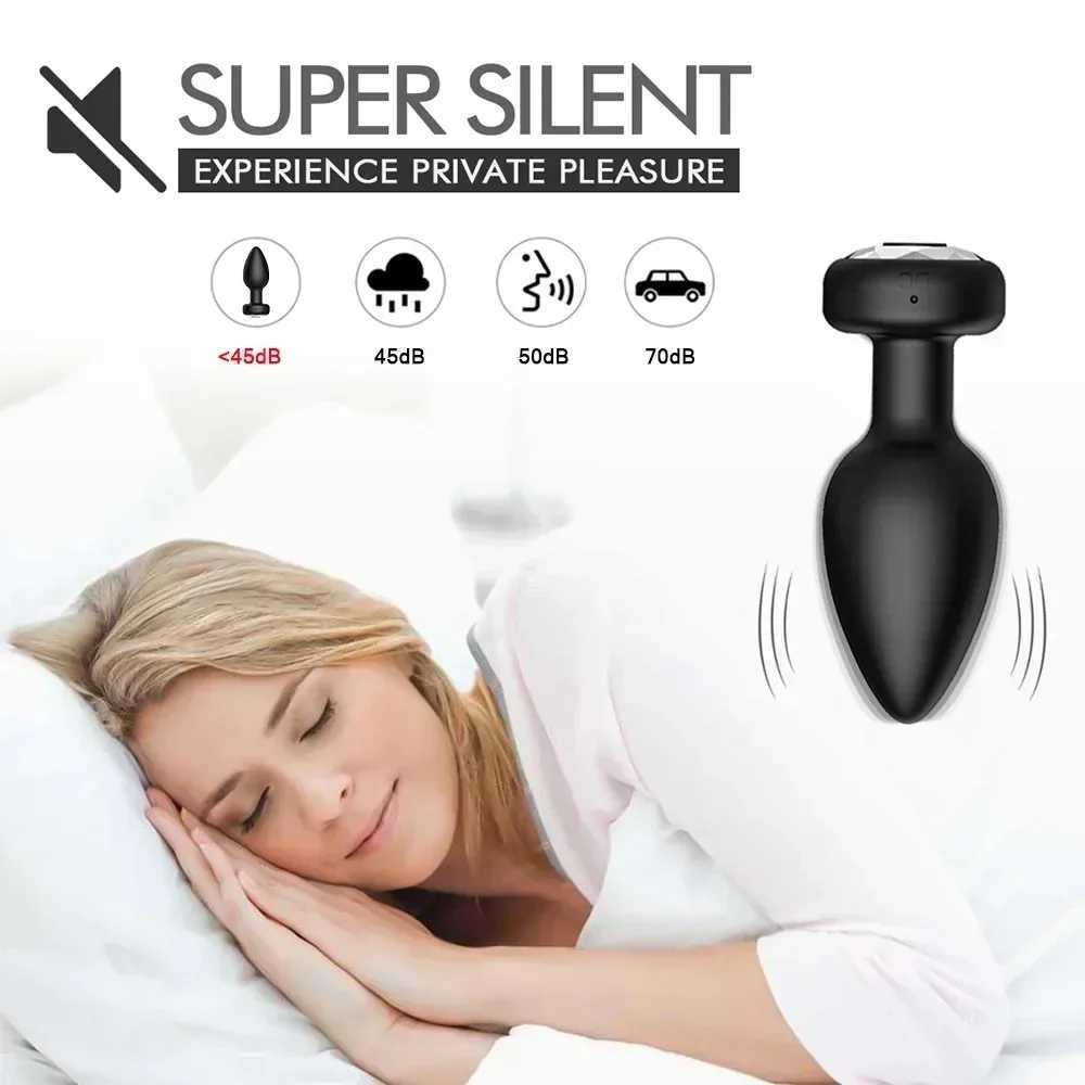 APP Wireless Control Anal Butt Plug Vibrator Men Prostate Massager Stimulator Female Masturbator Adult Sex Toy for Women Men GayW250228