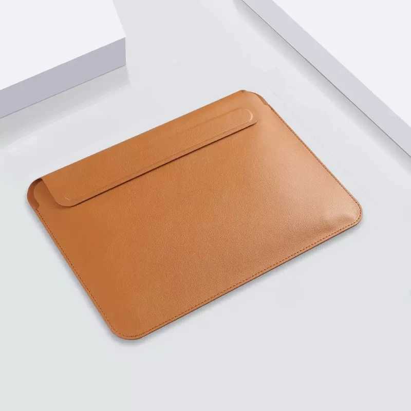 Laptop Bag For MacBook 2022 M2 Air 13 Case for M1 Pro 14.2 16 Inch Ultrathin Mouse Pad PU Leather Cover For Pro 13 Sleeve Z250224