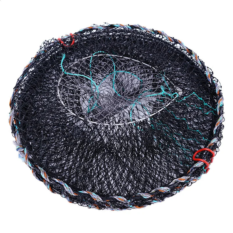 40*80CM Telescopic Foldable Crayfish Crab Fish Trap Net Shrimp Lobster Cage Collapsible Portable Fishing Folding Catchers Creel 250228