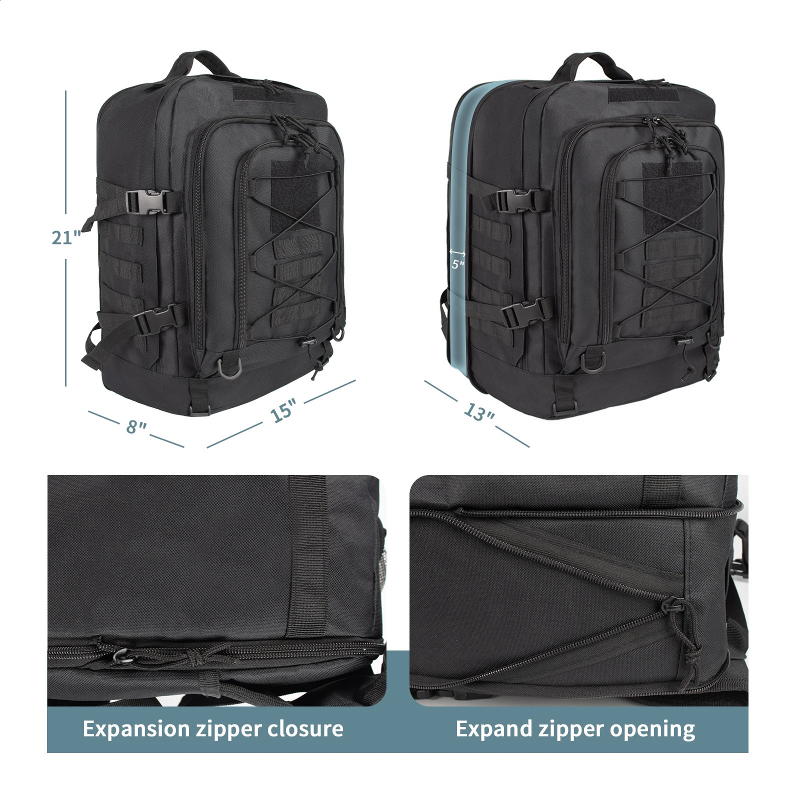 Ship from US 65LWomen Schoolbag Waterproof Large Capacity School Backpack Mens Travel Rucksacks Men Outd 250304FBB