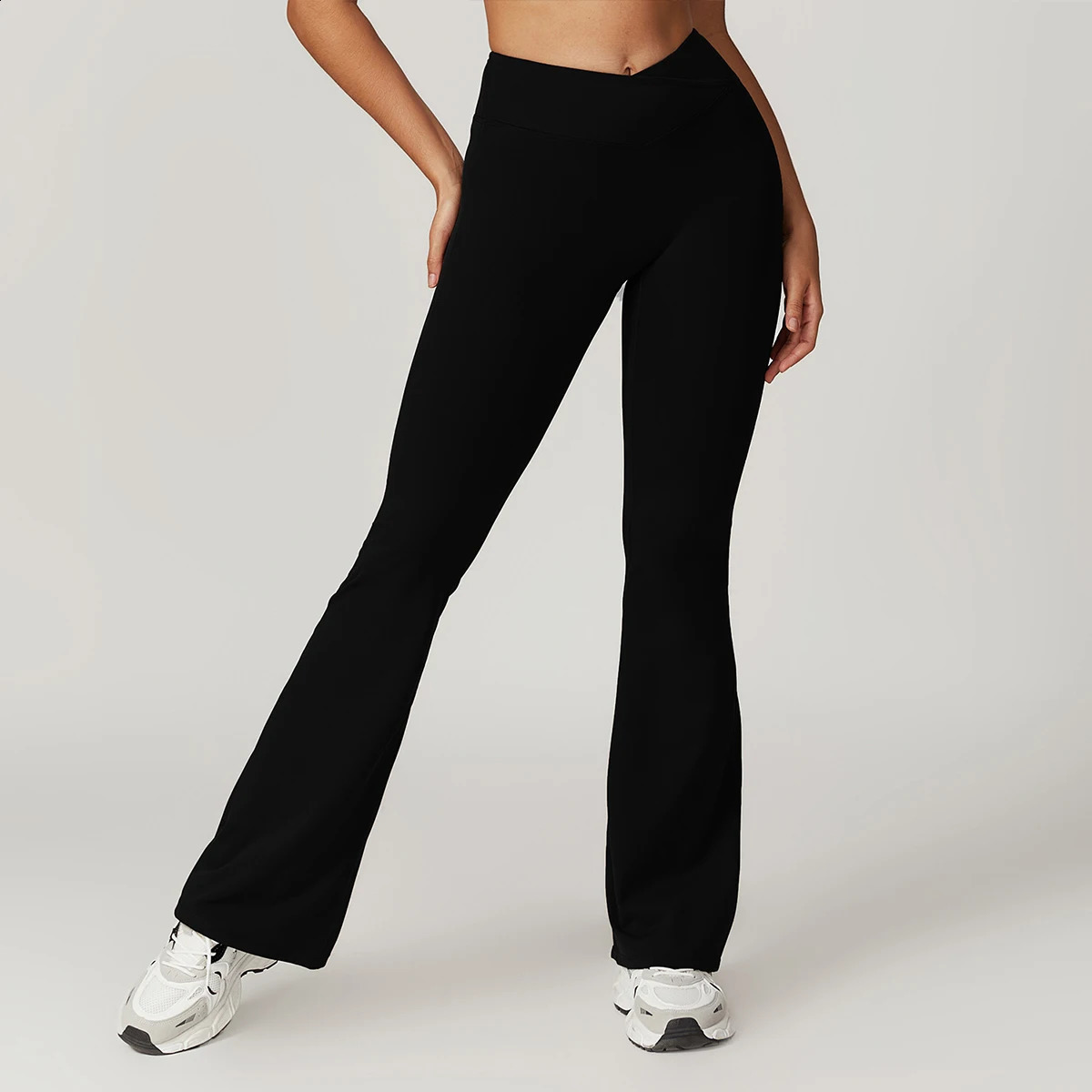 Sports Flared Leggings Womens Gym Yoga Pants Fitness High Waist Wide Leg Tights Legging Casual Workout Flared Trousers Clothing 250226