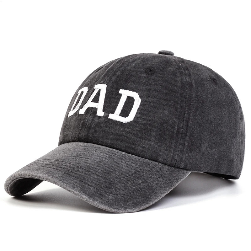 Unisex DAD MOM Letter Embroidery Wash Baseball Caps Spring and Autumn Outdoor Adjustable Casual Hats Sunscreen Hat 250218