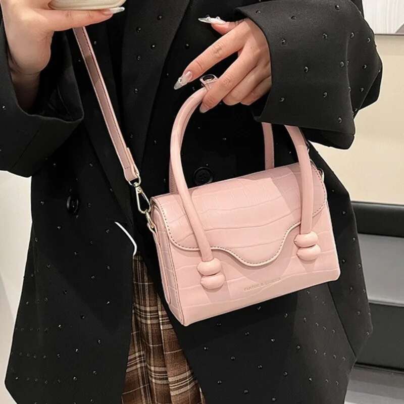 Handbags New Ladies Shoulder Commuter Girl Crossbody Simple Solid Colour Small Square Bag Handbag Car Ing Craf