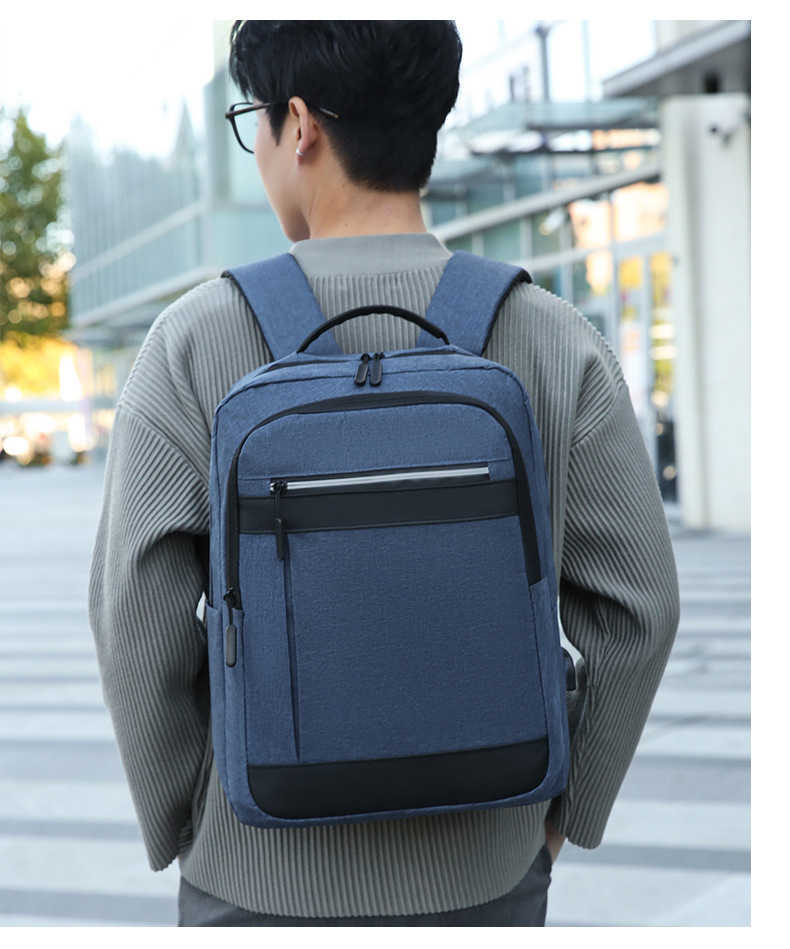New Mens Sports Backpack Usb Charging Computer Backpack Mens Fashionable Backpack College Student Minimalist Design Day Backpack Travel Bag 241225