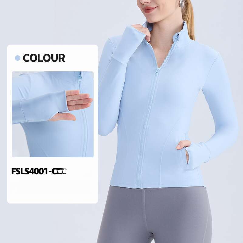 Spring/Summer Yoga Coat Women's European and American Zipper Pocket Sports Top Running Fiess Cardigan 2025 New Casual Versatile Fashion Clothing