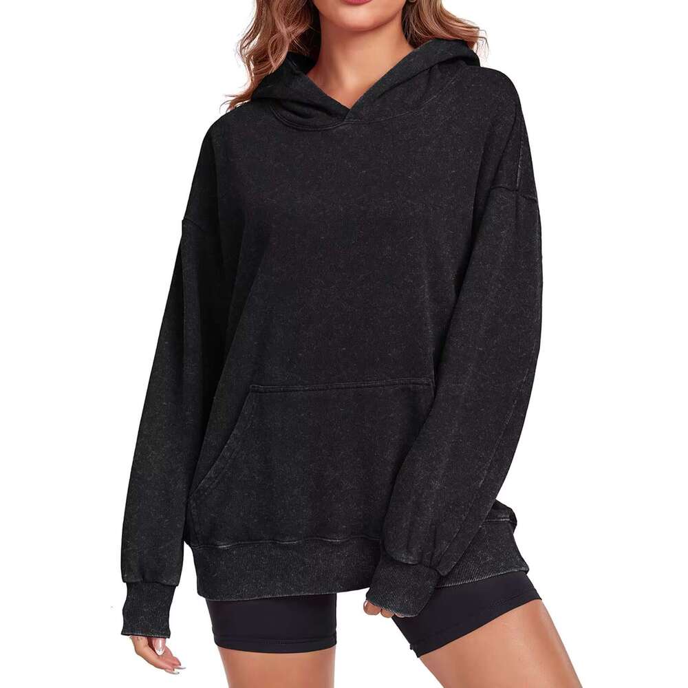 Wholesale Price Fashion Women's & Sweatshirts Customized Design Plus Size Knitted Women Hooded Cotton Hoodies For Woman