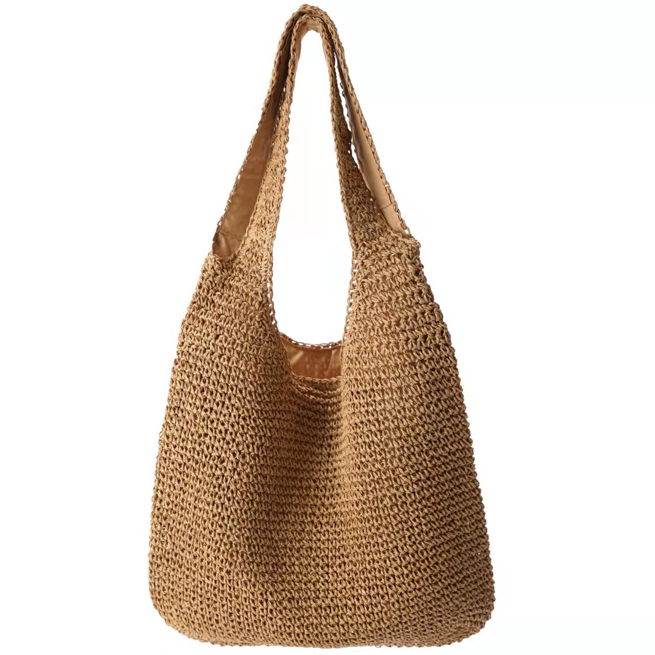 Summer seaside vacation hollow grass ins large capacity handbag beach rattan woven bag for women #swissmilitary