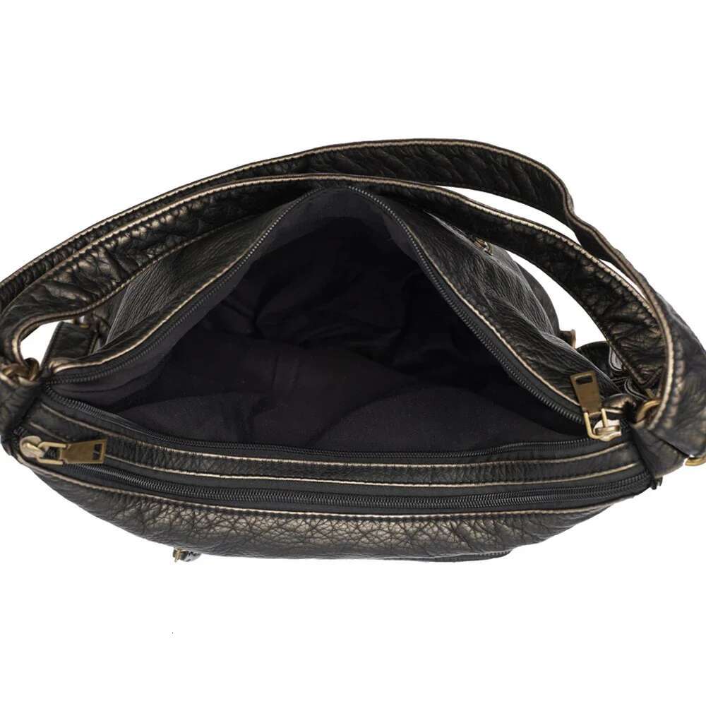 Designer Y2k Soft Shoulder Motorcycle Handbag Multi-Funtional Tote Bronze Quality Bag For Women