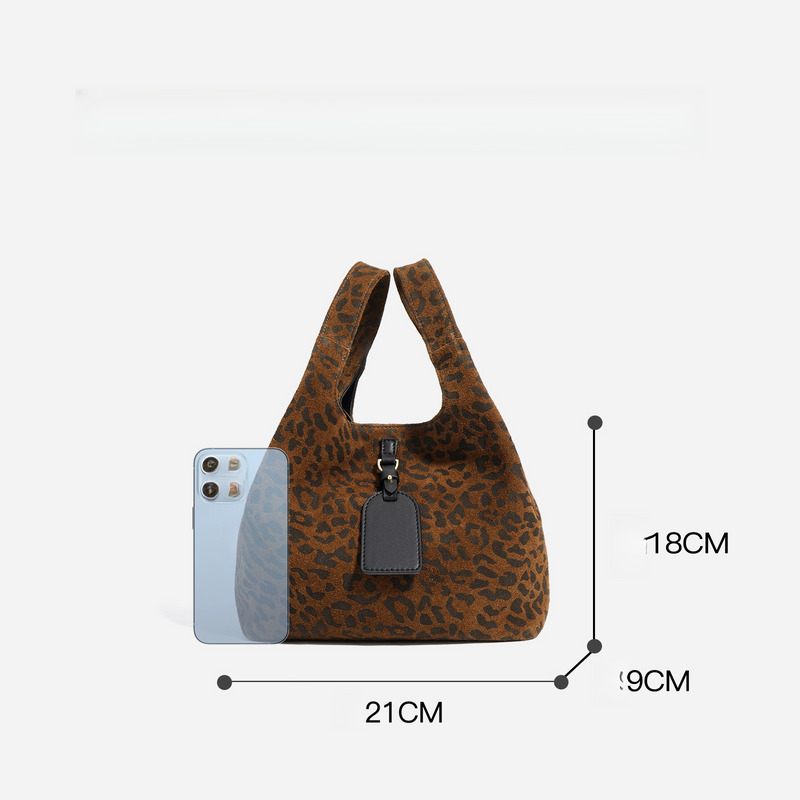 Frosted Leopard Women's Handbag New Upscale Casual Work Commuter Leather Bag Christmas Gift