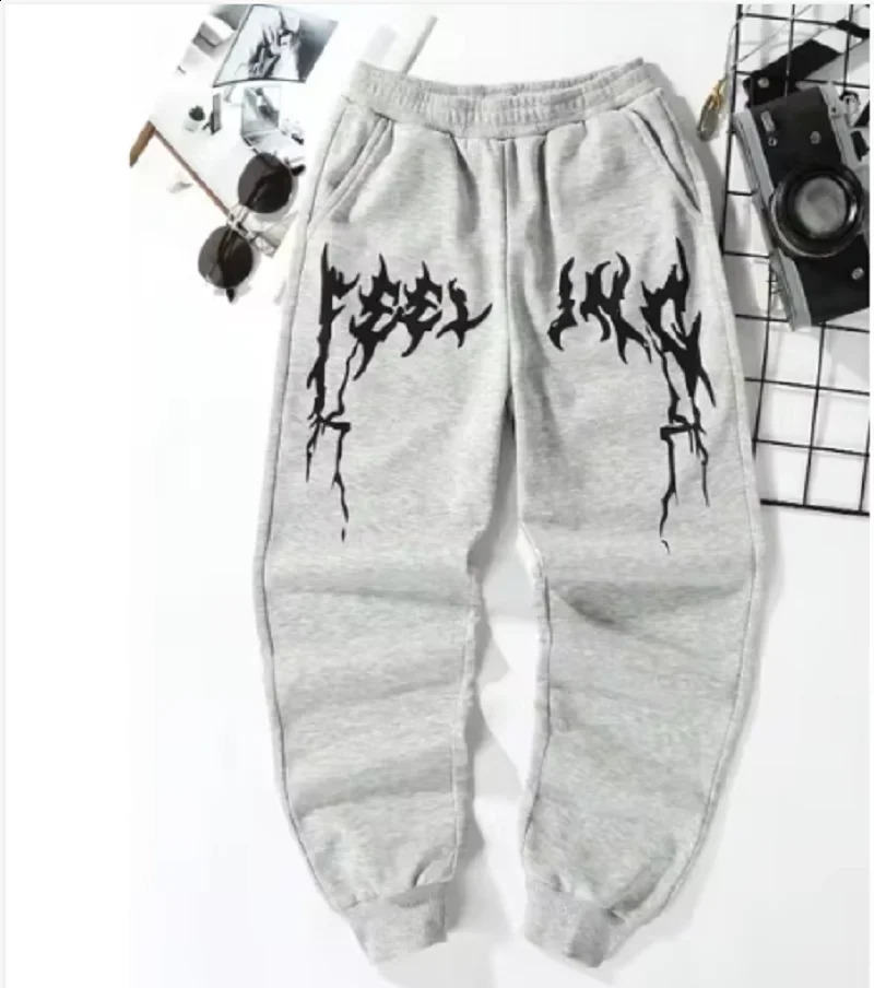 2025 American Knitted Sports Printed Pattern Casual Solid Color Mens Tight Pants 250228Z