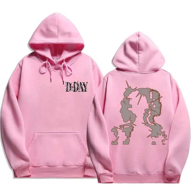 Kpop August D DDAY US Tour Hooded Cardigan Long Sleeved Diamond CoaY2K Oversize Pullover Couple Sweatshirt 250226