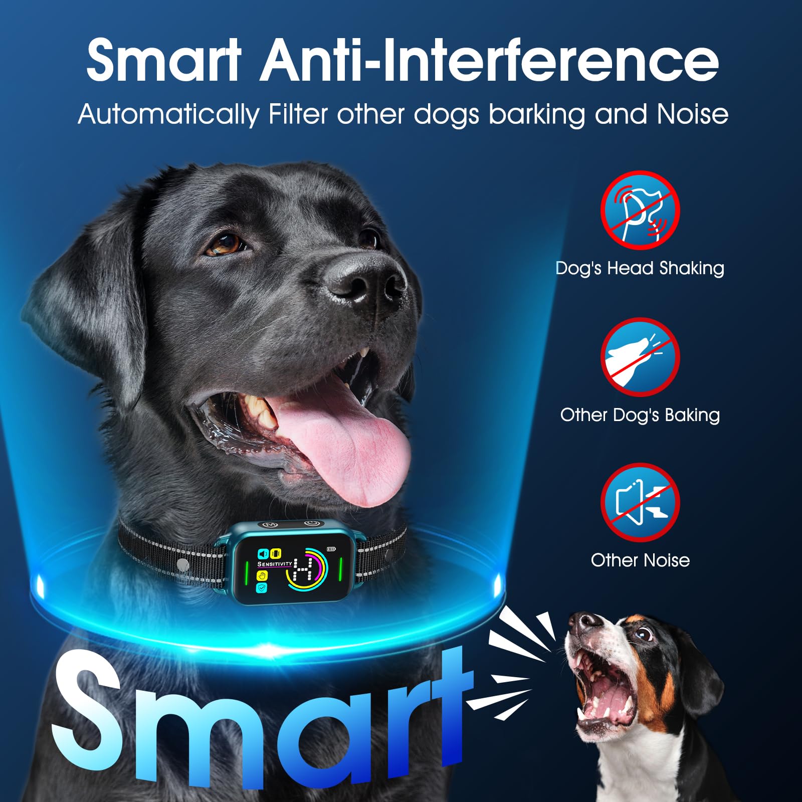 ,Smart Bark Collar,Rechargeable Anti Barking