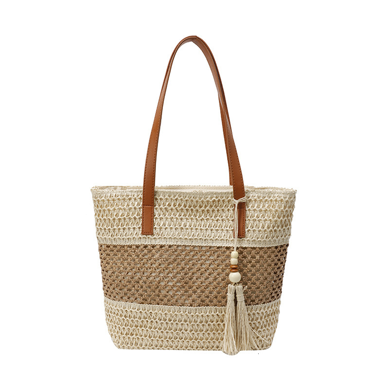 Summer Seaside Leisure Vacation Large Capacity for Women Fashion Straw Tote Simple Handheld Shoulder Bag #swissmilitary