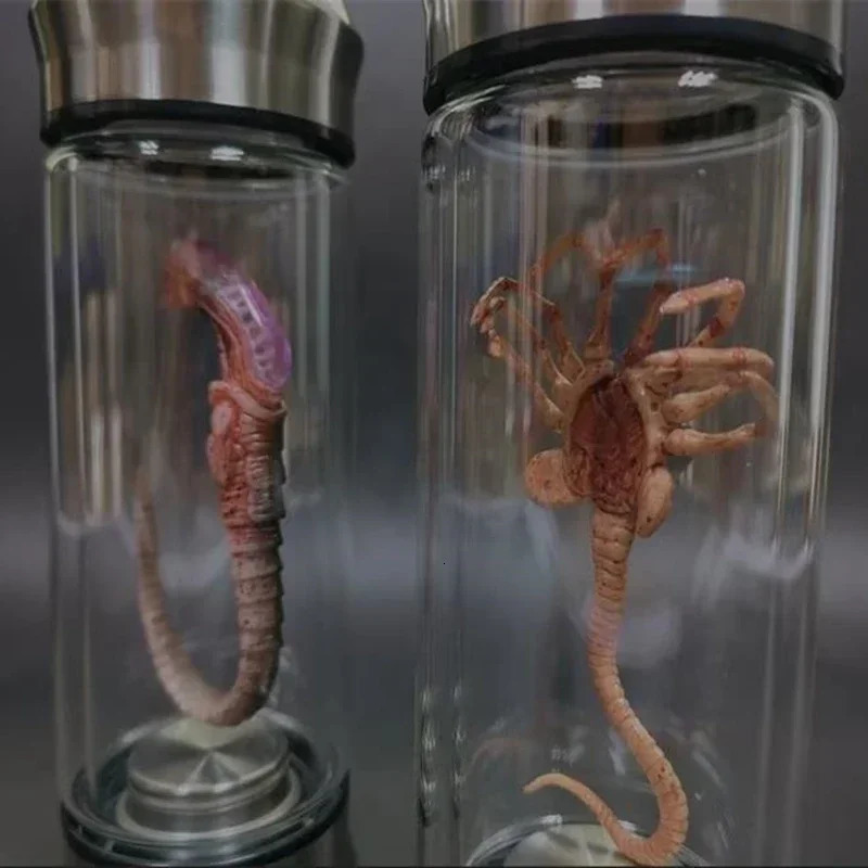 Alien Glow Jar Xenomorph Specimen Facehugger Embryo Glass Jar Movie Prop Replica Home Decor Desktop Crafts Sculpture Decoration 250226