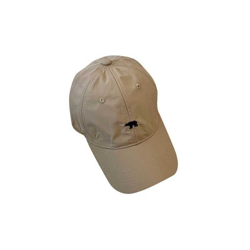 Ball Caps Polar Bear Embroidered Baseball Hat Womens Summer Quick Drying Korean Edition Versatile Big Head Circumference Show Face Small Sunscreen Sof