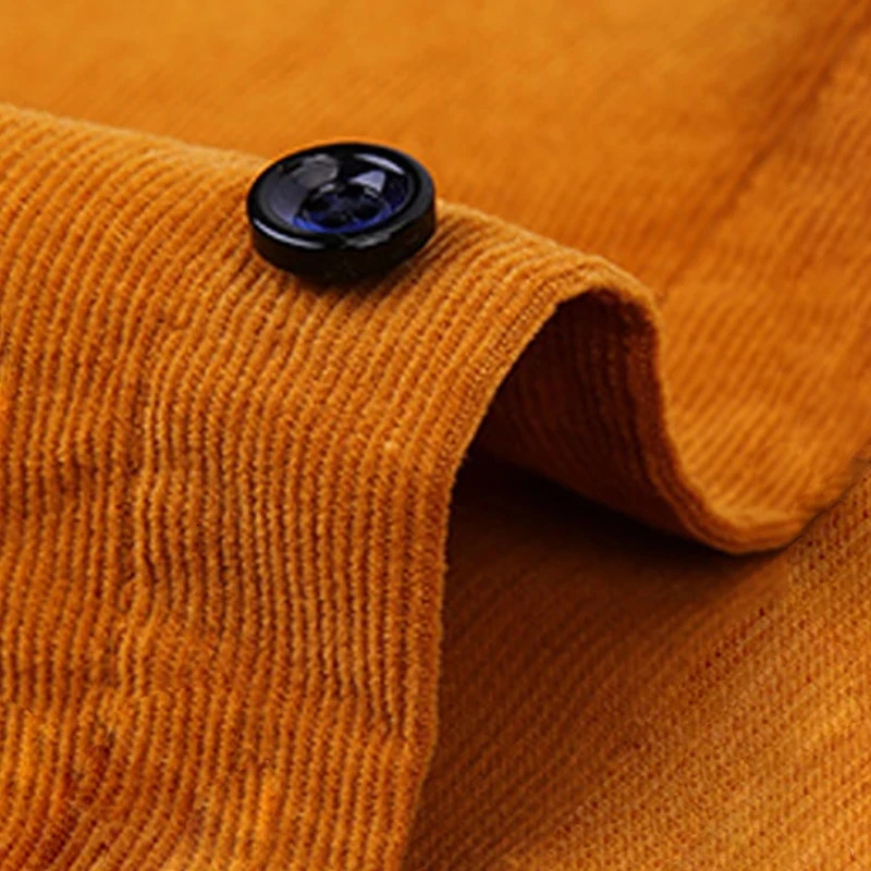 100 pure cotton mens Corduroy shirt long sleeved casual suitable for business dresses comfortable pocket clothing 7XL 6XL 250226