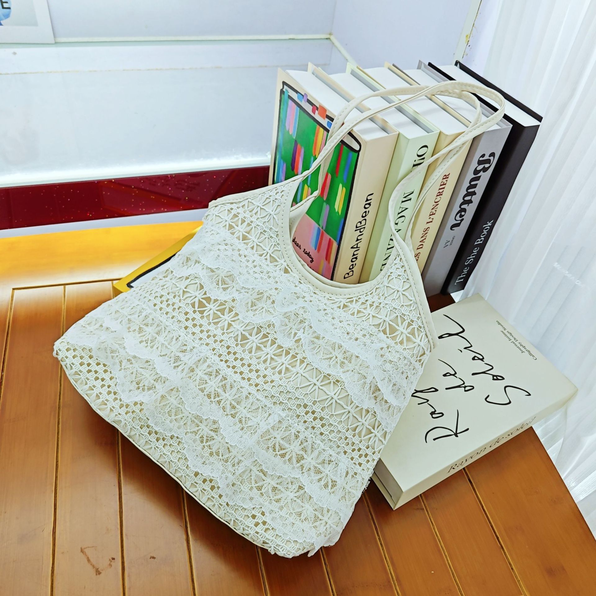2025 Summer Leisure Vacation Fairy Lace Mesh Tote Underarm Shoulder Large Capacity Commuter Women's Bag #swissmilitary