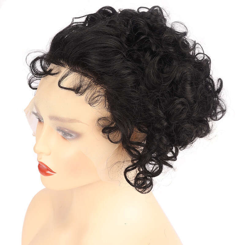 HD Front Lace Wig Lace Women S Golden Elf Wig E Wigs Short Curly Hair Synthetic Headband