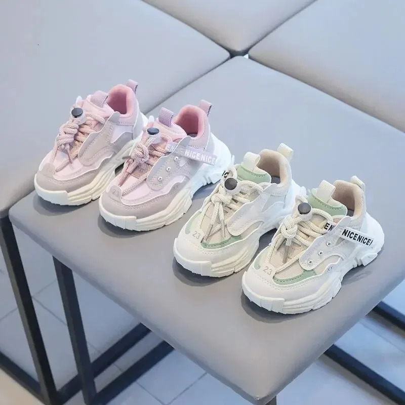 For Ages 1-3 Spring and Autumn Baby Walking Shoes Sports Shoes Boys Anti Slip Sports Shoes Girls Soft Soled Mesh Shoes 250227
