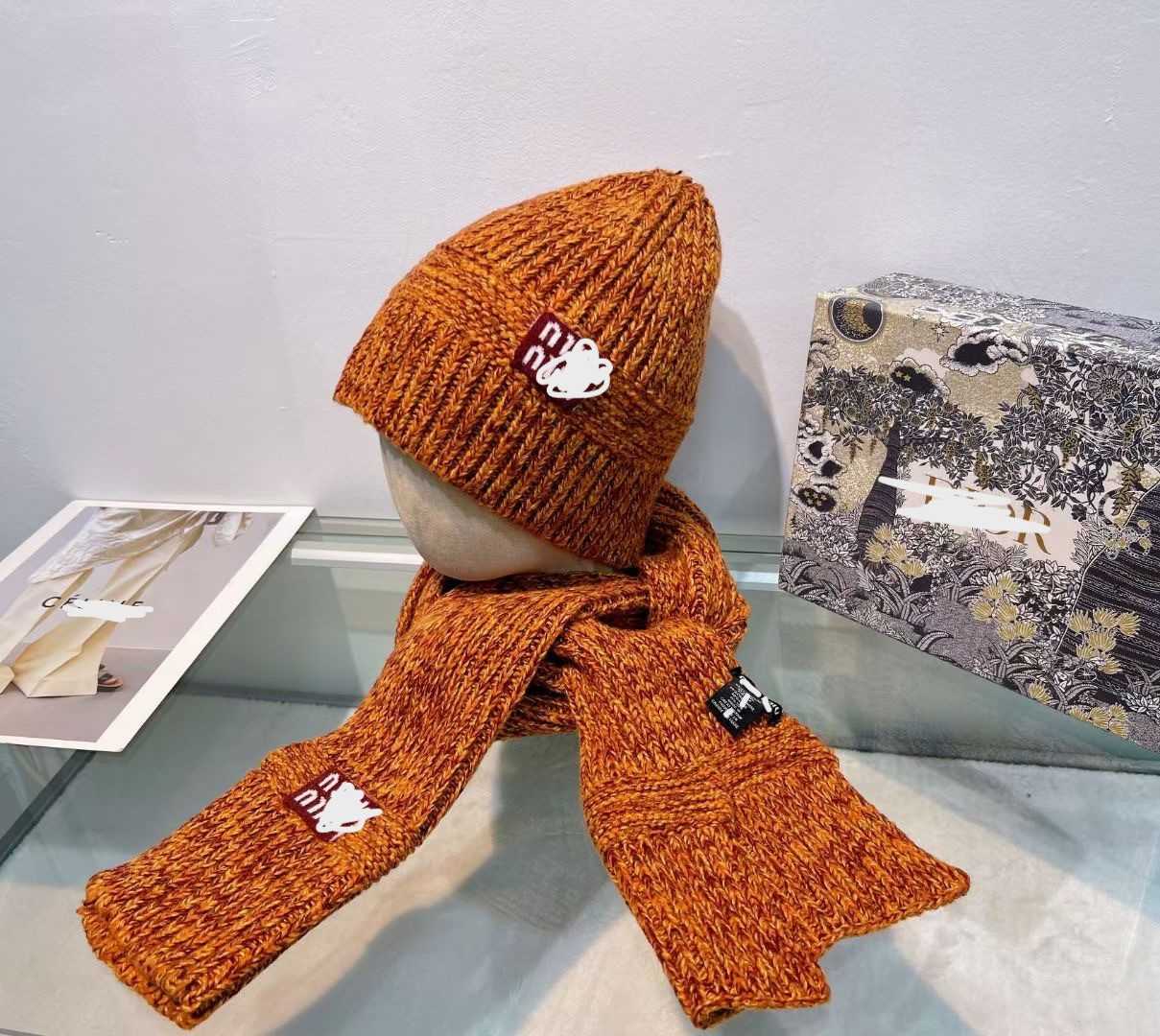 BeanieSkull Caps Miao Familys new knitted hat with a pullover female internet celebrity ear protection cold hat versatile warm fashionable autumn and 