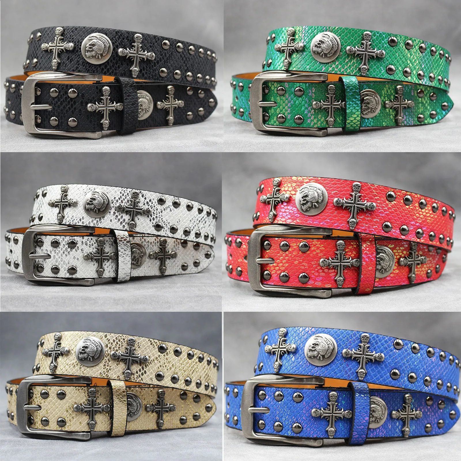 Rivet PU Leather mens belt Fashion alloy belts Buckle jeans belts for men business belt female belt 250221