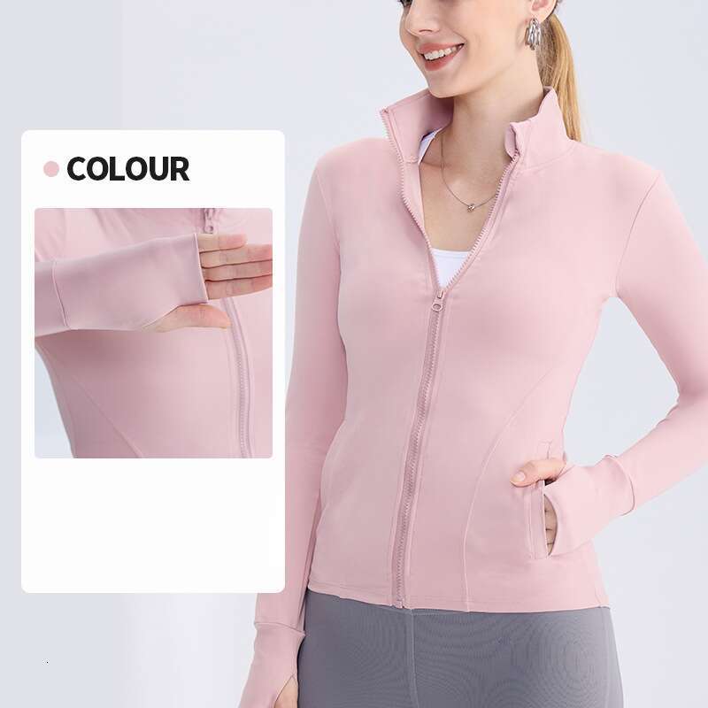 Spring/Summer Yoga Coat Women's European and American Zipper Pocket Sports Top Running Fiess Cardigan 2025 New Casual Versatile Fashion Clothing