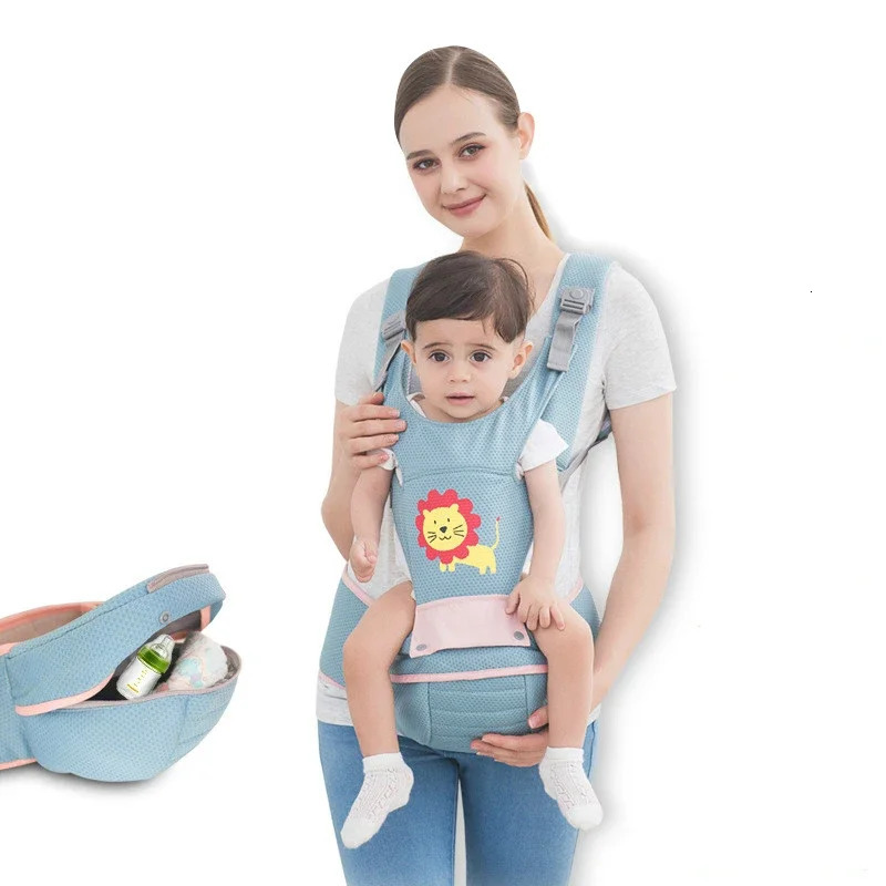 Cartoon 360 Ergonomic Baby Carrier Infant Kid Hipseat Sling Front Facing Kangaroo Baby Wrap Carrier for Baby Travel 0-36 Months 250227
