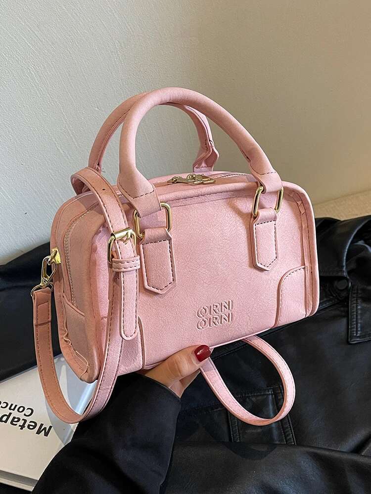 2025 Fashion Women's Small Pillowcase Solid Color Multi functional Short Handle Designer Handbag Spring New Zipper Crossbody Bag Trendy Handbag2