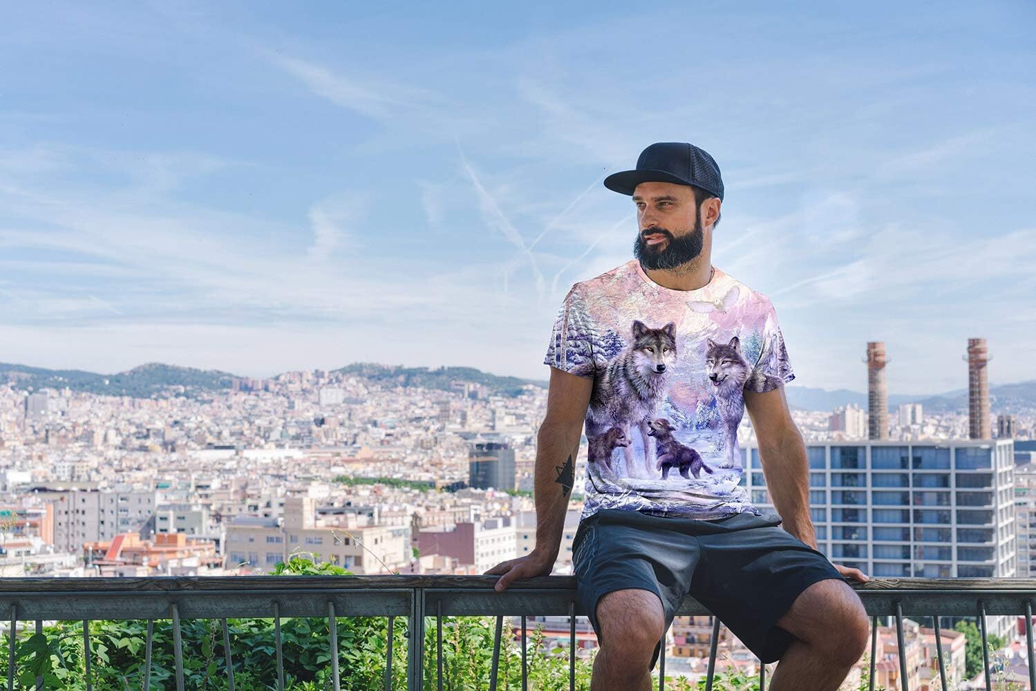 Mens T shirt Men's Print Graphic T Shirt Short Sleeve Summer T-Shirt Novelty Casual Tee tee Casual tops summer clothes animal print