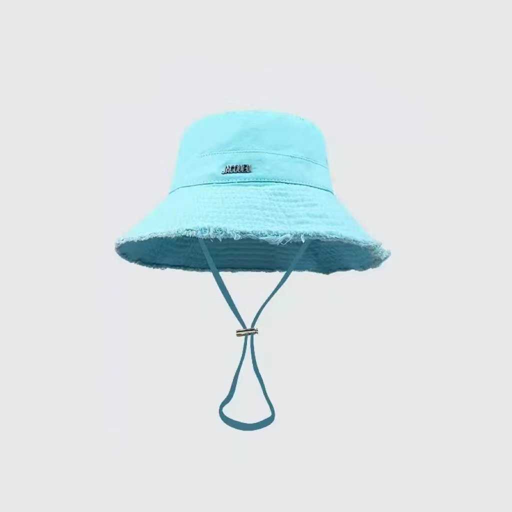 Wide Brim Hats Bucket Hats 2023 New Four Seasons Correct Edition J Family Letter Fisherman Hat Fashion Versatile for Men and Women Outdoor Sun Protect