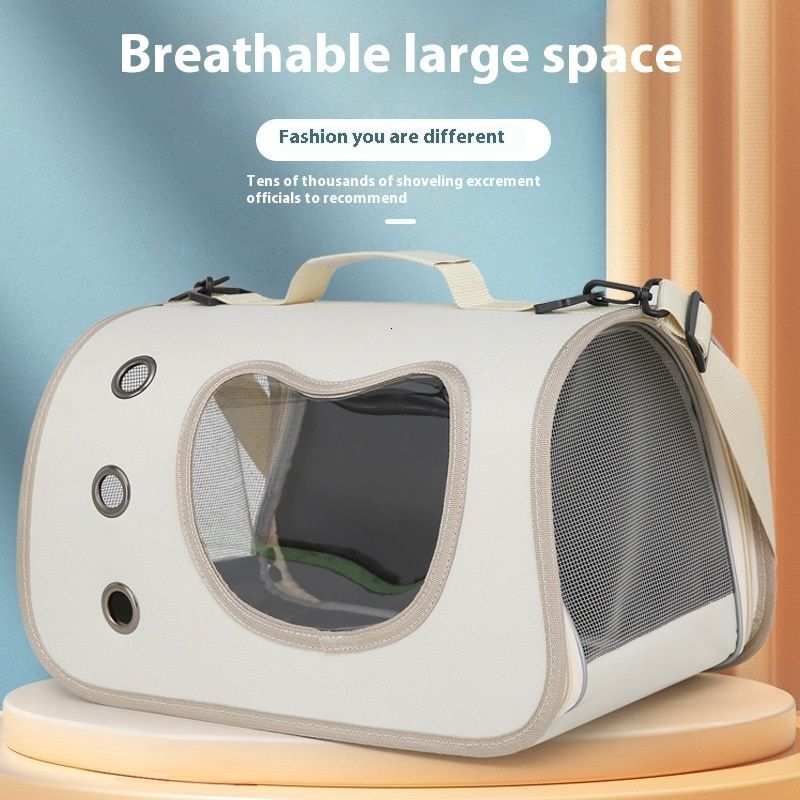 Pet Portable For Going Out Crossbody Car Small Breathable Large Capacity Side Opening Single Shoulder Cat And Dog Bag