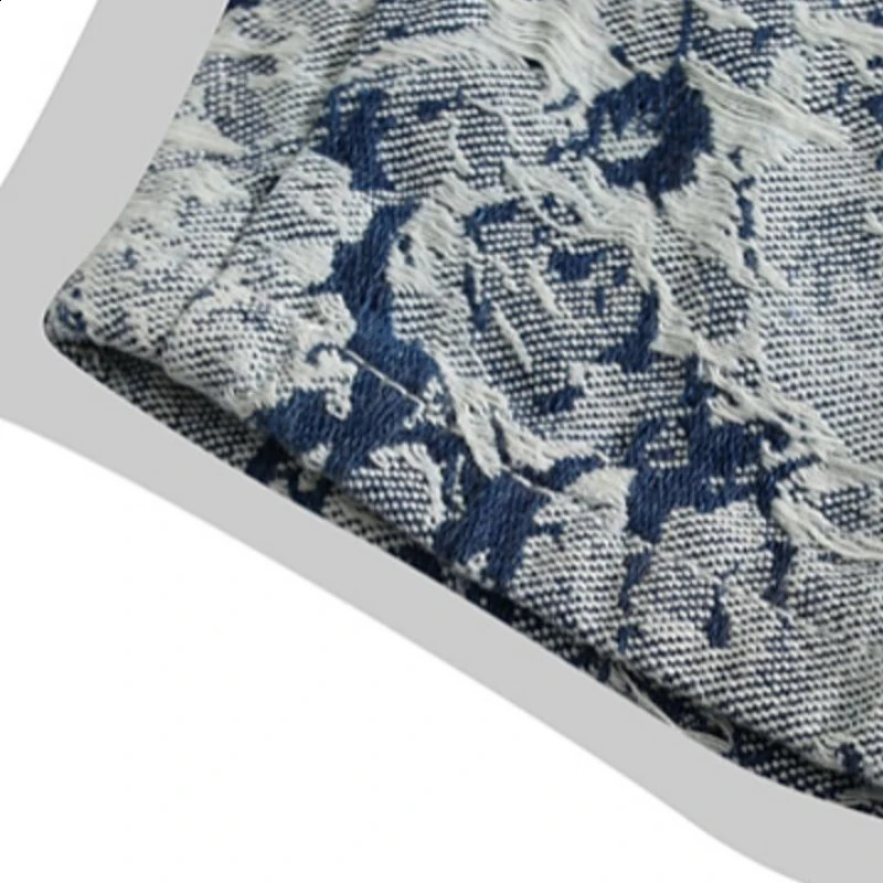 American Niche Jacquard Denim Jacket Jeans Suit Mens Handsome Casual Loose High Street Jackets Trousers Set Male Clothes 250228